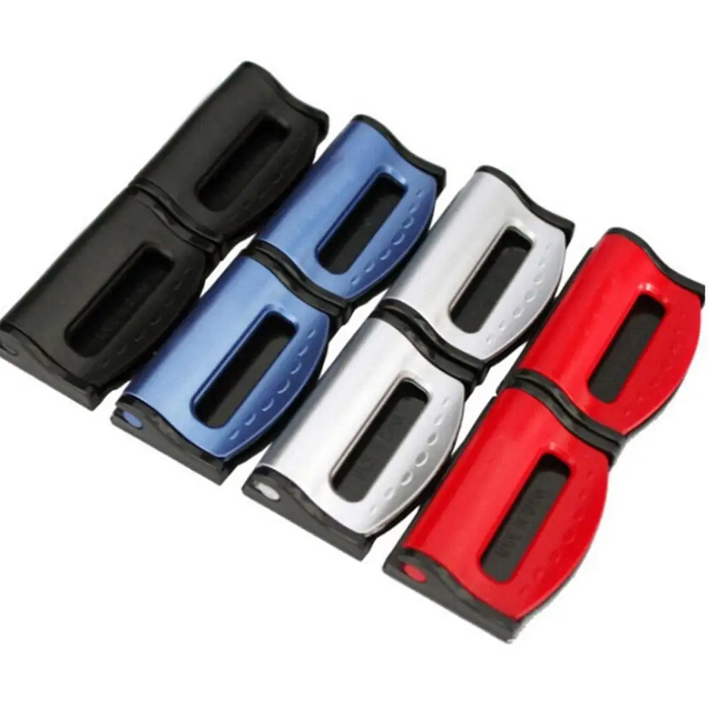 

2pcs Universal Car Seat Belt Clip Seat Belt Buckle Seat Pair of Clips Belt 4 Colors Interior Accessories Car-styling