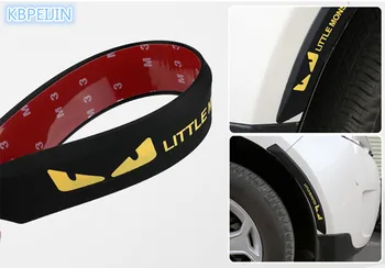 

2pcs Car styling Wheel eyebrow Anti-collision Strip Stickers for fiat punto 500 bravo freemont stilo panda linea accessories