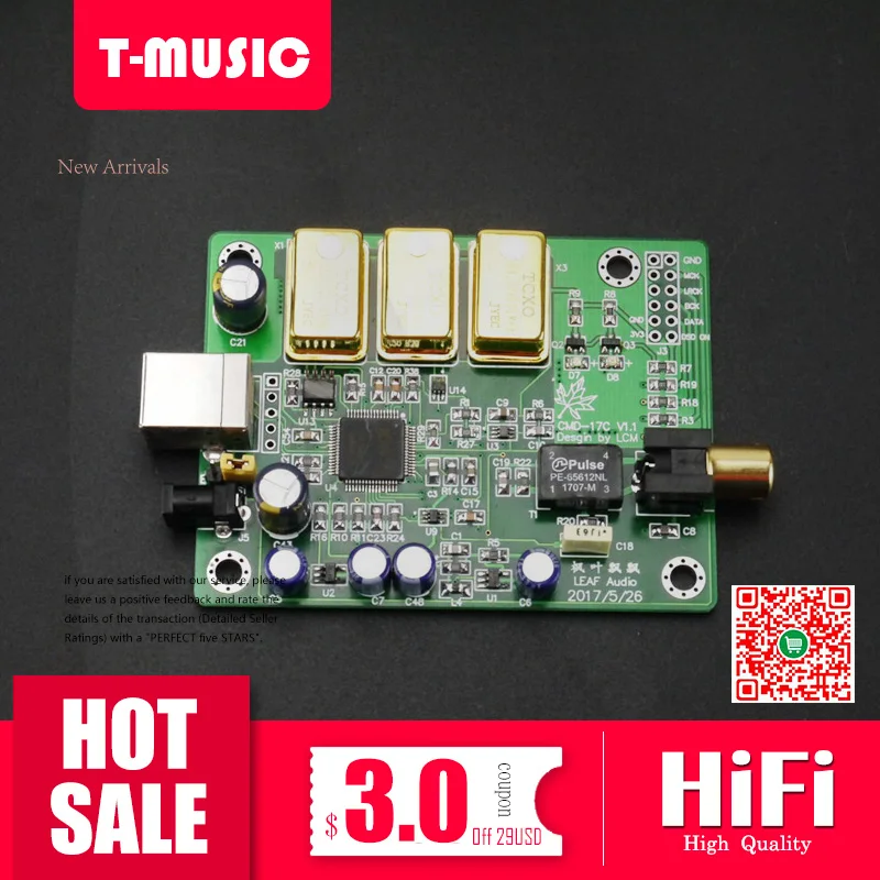 XMOS XU208 цифровой интерфейс USB поддержка для коаксиального/i2s выхода|usb to coaxial|usb digital