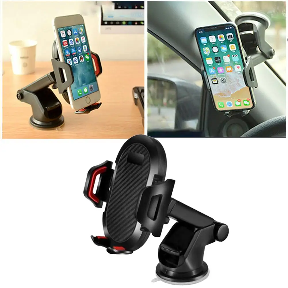 

Car Phone Mount 1.6-3.5inch Dashboard Phone Bracket Washable Strong Sticky Gel Pad One-Touch Compatible For IPhone Galaxy Google