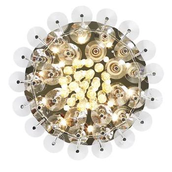 

Luxury Lotus Shape Tawny Crystals 30" Ceiling Light Dining Room Ceiling lamps Free Shipping Living Room Ceiling Lights