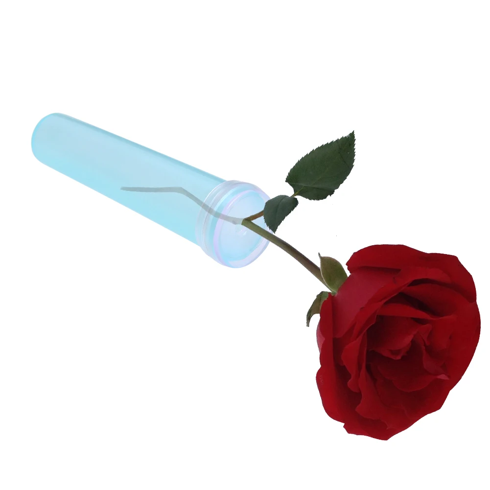 Flower Tube 25Pcs 72mm Blue Plastic Water Tube Flowers Plant Nutrition