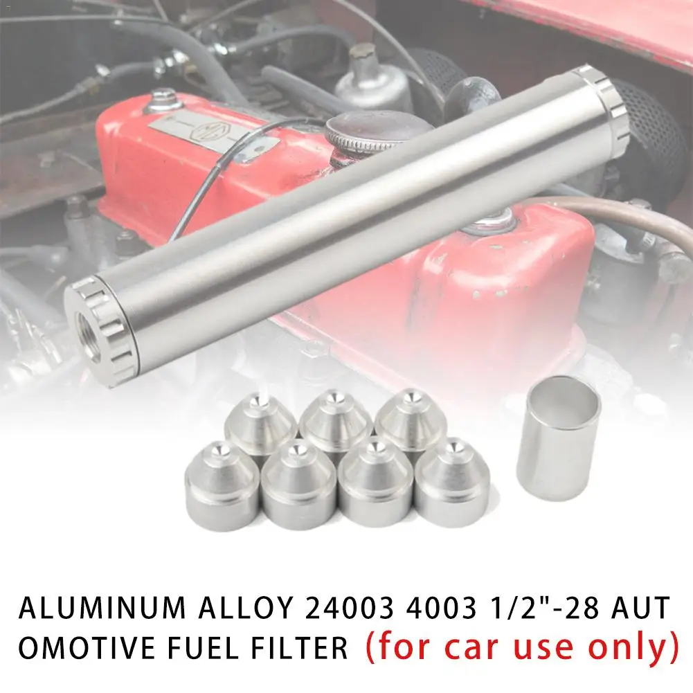 

Aluminum Alloy 24003 4003 1/2"-28 Automotive Fuel Filter 1/2-28 NAPA 4003 Car FUEL FILTER Parts Black
