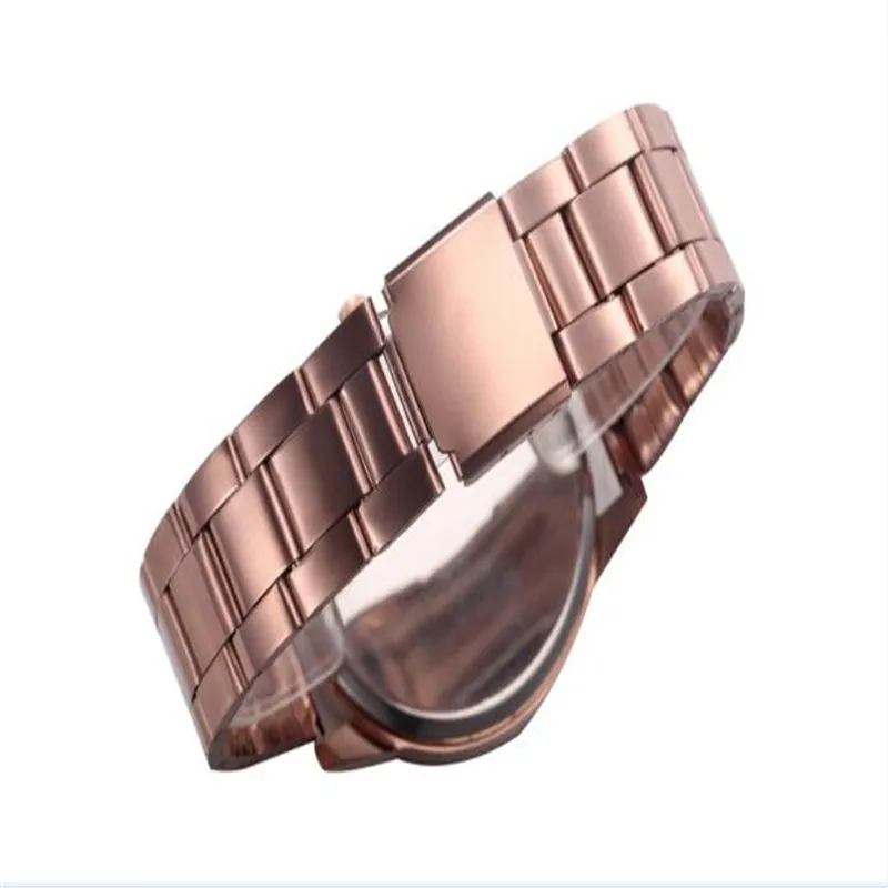 Fashion Women Watches Women Men Unisex Stainless Steel Analog Quartz Wrist Watch Casual Watch Clock Montre Femme #2AP25 (2)
