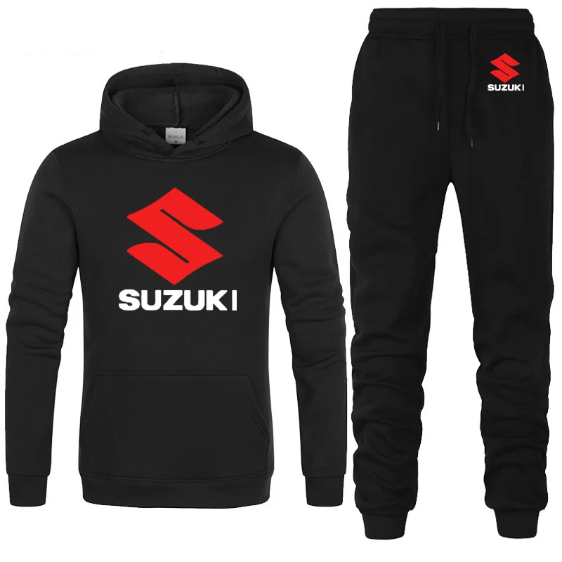 Толстовки для мужчин автомобиль Suzuki принт логотипа унисекс толстовка модная
