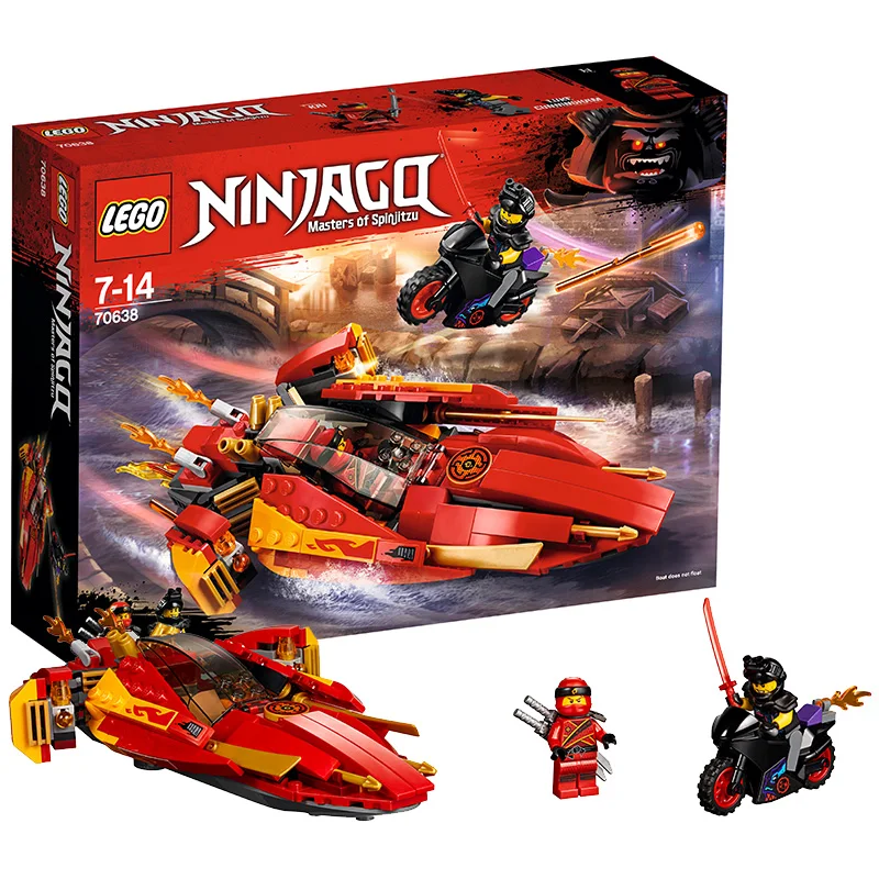 

LEGO Mirage Ninja Assembled Building Blocks Ninjago Masters Of Spinjitzu Katana V11 Fire Elemental Ninja Spacecraft Kids Gift