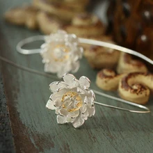 XIYANIKE 925 пробы серебряные модные цветочные длинные серьги с кисточками для женщин элегантные женские ювелирные изделия из стерлингового серебра VES6750