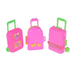 1 шт. кукла путешествия поезд чемодан, багаж, кейс платье чехол для хранения игрушки девочек куклы дом 3D игрушки для детей