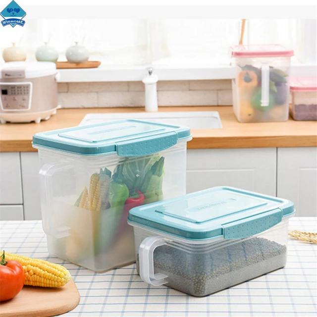 Wishome Kitchen Food Container Storage Box Refrigerator Fruit Wishome Kitchen Food Container Storage Box Refrigerator Fruit Vegetable Organizer With Handle Zh 107159