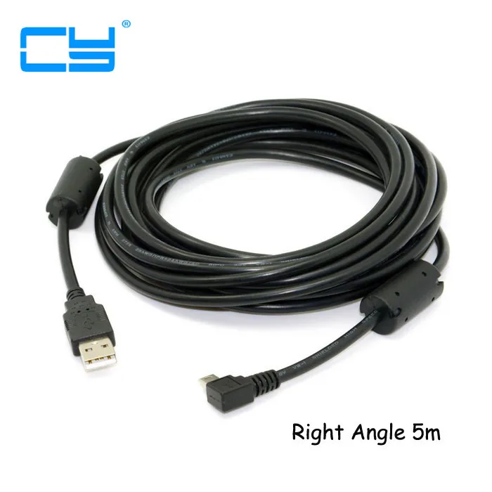 Left Right Angle 90 degree mini usb cable connector Mini USB B Type