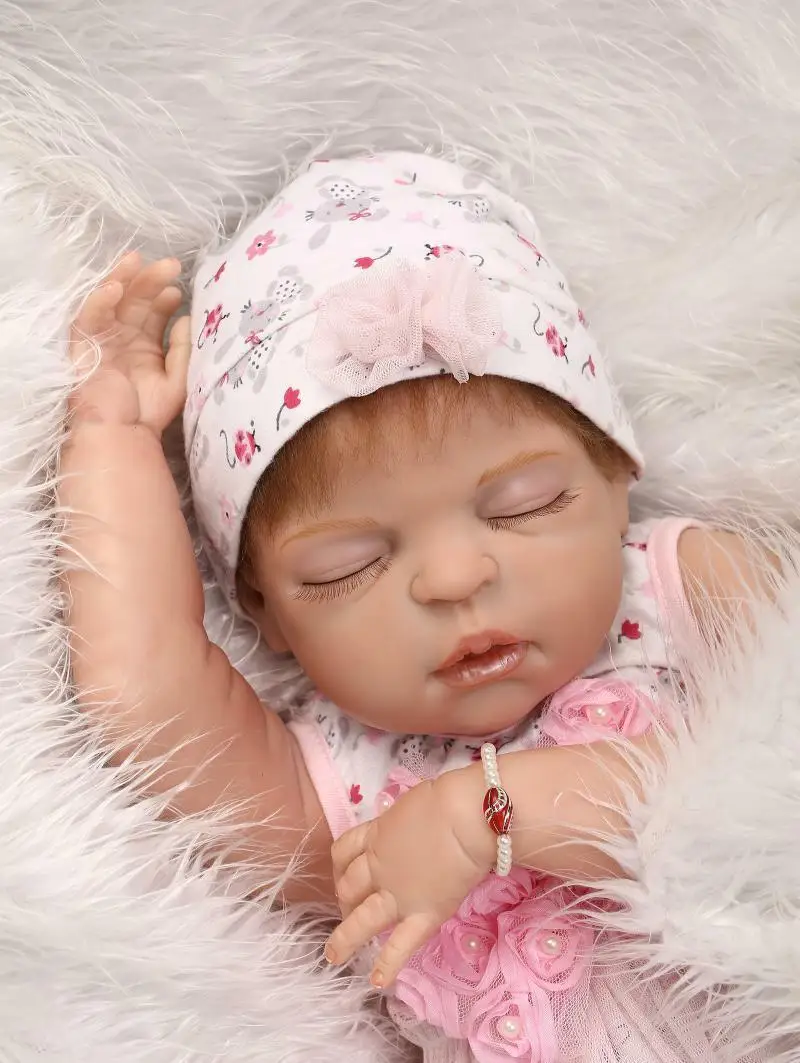 23 ''ручная работа Реалистичная Reborn Baby полное тело силиконовая, виниловая кукла Ванна девушка подарки девочка игрушки для детей кукла