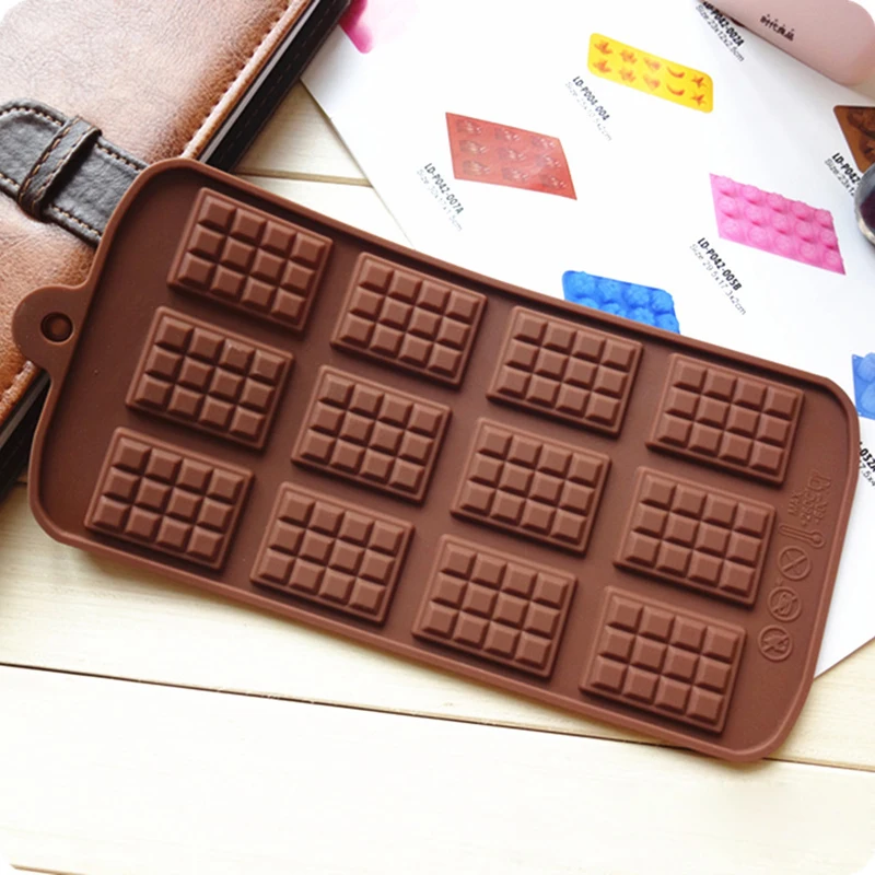 

Mini Chocolate Block Mould Heat Resistant Storing Ice Candy Bar Sugar Cake Tray Home Kitchen Baking Mold