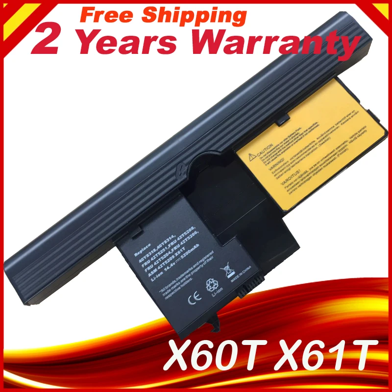 Новый аккумулятор для ноутбука X60T X61T Lenovo ThinkPad X60 X61 Tablet PC series 42T4661 42T5209 | Компьютеры