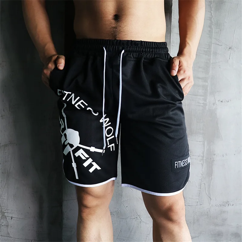 

New Fashion Bodybuilding Shorts men Casual Gyms fitness Jogger workout Breathable quick drying Loose Shorts Brand Sweatpants 5XL