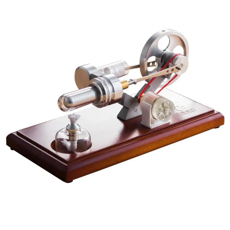 

QX-FD-03 Hot Air Stirling Engine Electric Power Generator Motor Model Lamp Toy Engine Education Model