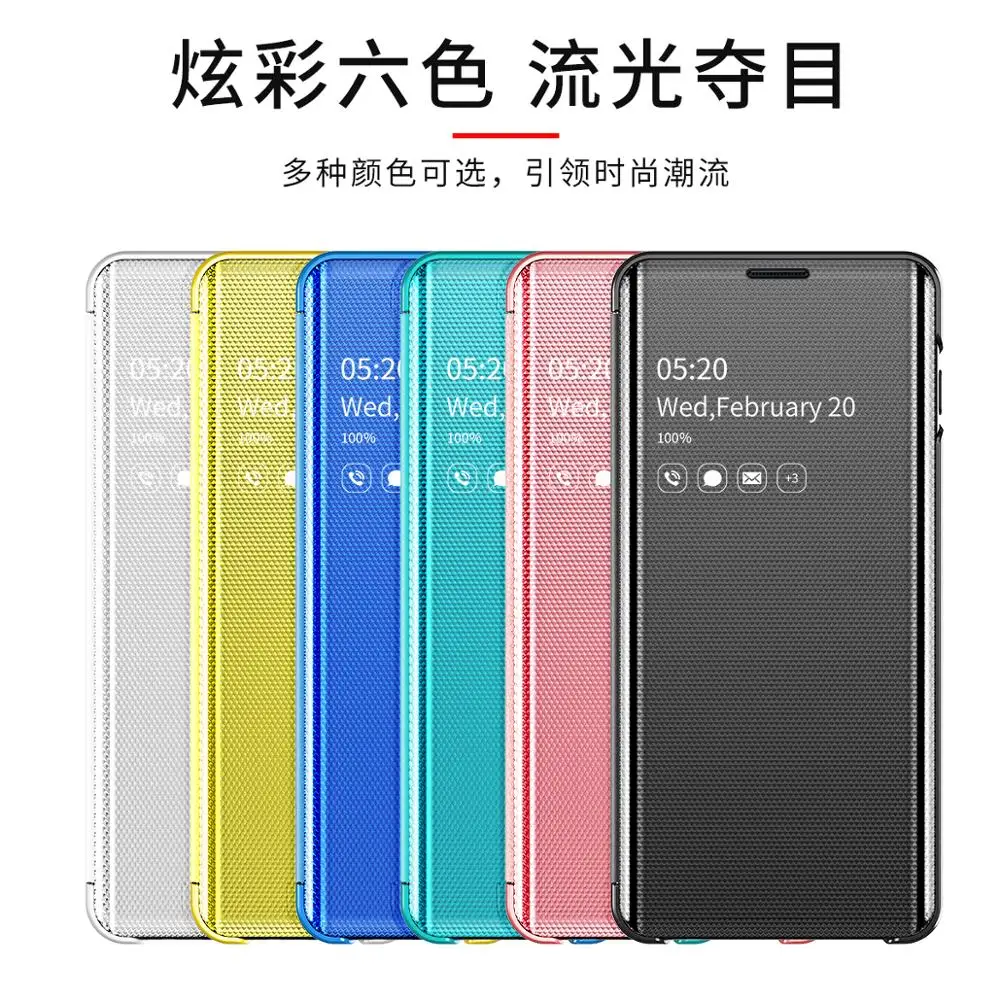 

New Hot Luxury Smart Mirror Flip Phone Case For iPhone XS 11 Pro MAX XR X 6 6s 7 8 Plus Glossy Clear View Back Cover Coque Funda