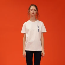 Повседневное универсальные Для женщин белая хлопковая Футболка O Средства ухода за кожей Шеи пожалуйста, сообщите Вышивка Тонкий новые летние короткий рукав женские футболки Футболки