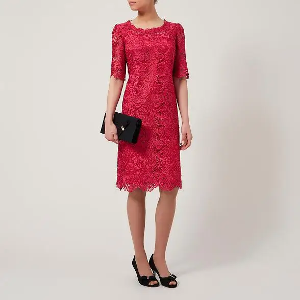 

vestidos de festa longo short sleeve dress party robe de soiree lace evening elegant dress 2014 new fashion sexy free shipping