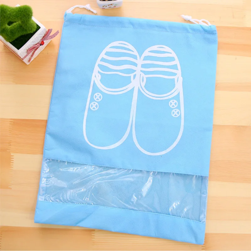 Большой размер водонепроницаемый пыленепроницаемый мешок для хранения обуви на шнурке спортивный чехол нетканый Органайзер Прочный Мульти дорожная сумка для фитнеса