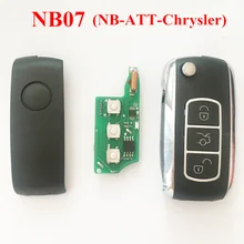 NB07 3 Кнопки Дистанционного Ключа С NB-ATT-Модель Для Chrysler Dodge Jeep Chrysler Ключи от машины, может Работать С URG200/KD900/KD200 Машины