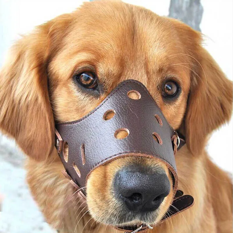 

Hot New Pet Dog Adjustable Mask Anti Bark Bite Mesh Soft Mouth Muzzle Grooming Chew Stop For Small Large Dog Size S-XL