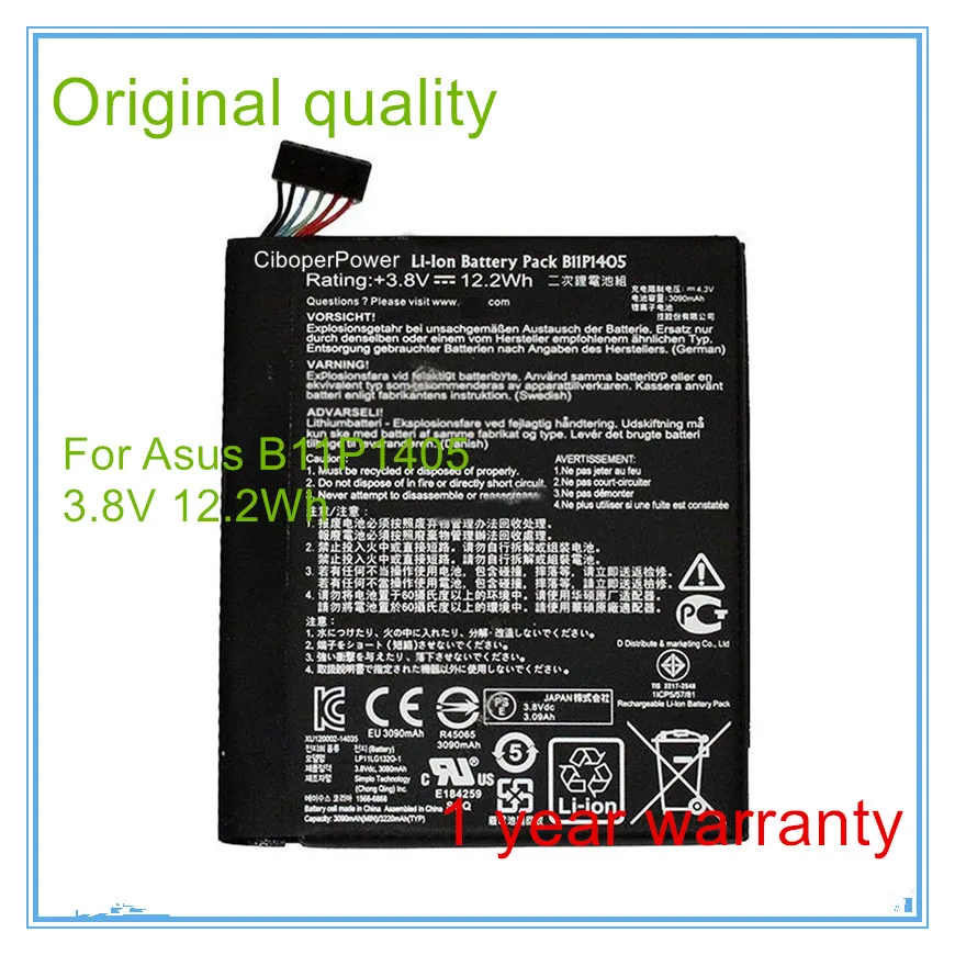 

Original battery 3.8V 12.2WH for pad 7 K01A ME170CX ME70CX B11P1405 battery