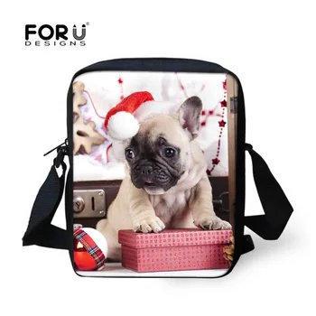 

FORUDESIGNS French Bulldog Animal Candy Bag Messenger Bags Women Shoulder Bag Home Party Gift Bag Christmas Supplies