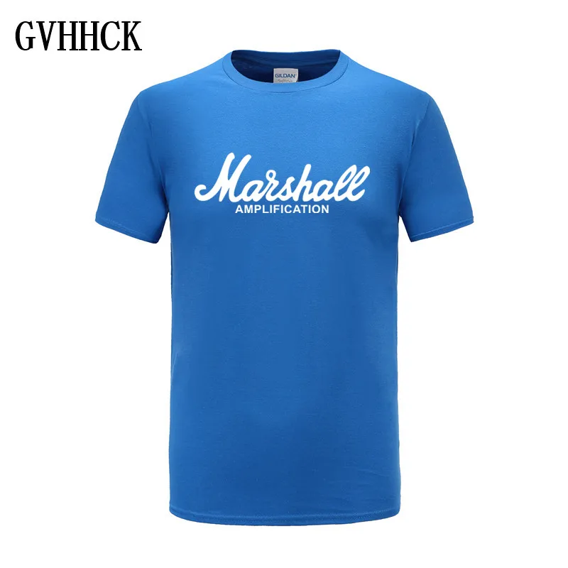 Новая футболка Marshall с логотипом Amps Amplification Guitar Hero Хард Рок кафе музыка Муза топы футболки для мужчин модные футболки