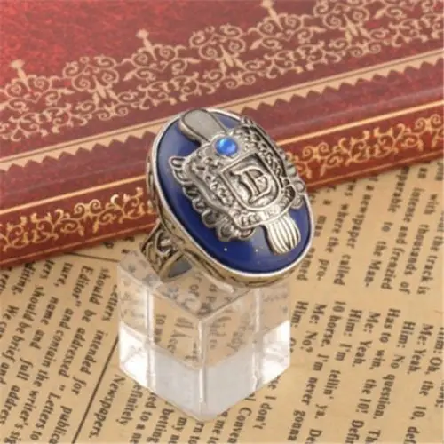 

Newest Arrivals faroot 2018 Holiday DIY Decorations 925 Sterling Silver The Vampire Diaries Damon Salvatore Lapis Lazuil Ring