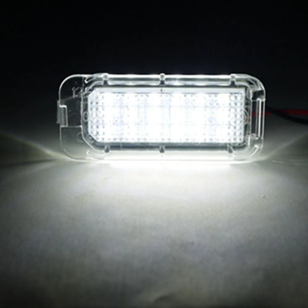 Free shipping 2PC LED License Plate Light For FORD FOCUS 5D 08 2013 FIESTA MONDEO MK3 MK4 MK6in