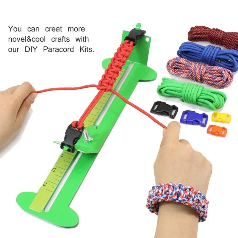 

1PCS DIY jig solid wood paracord bracelet maker knitting tool Knot Braided Parachute cord Bracelet Weaving Tools Wristband Maker