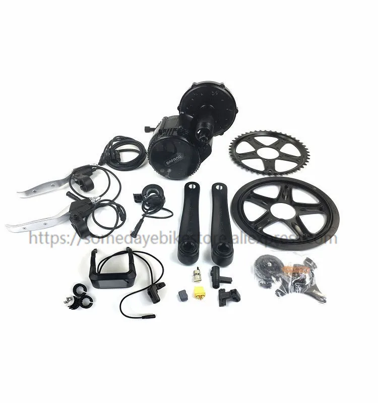 Discount Bafang BBS02 BBS01 36V 350W Mid Drive Motor 8fun BBS02 Bicycle Electric Bike Conversion Kits 750C eBike Display 0