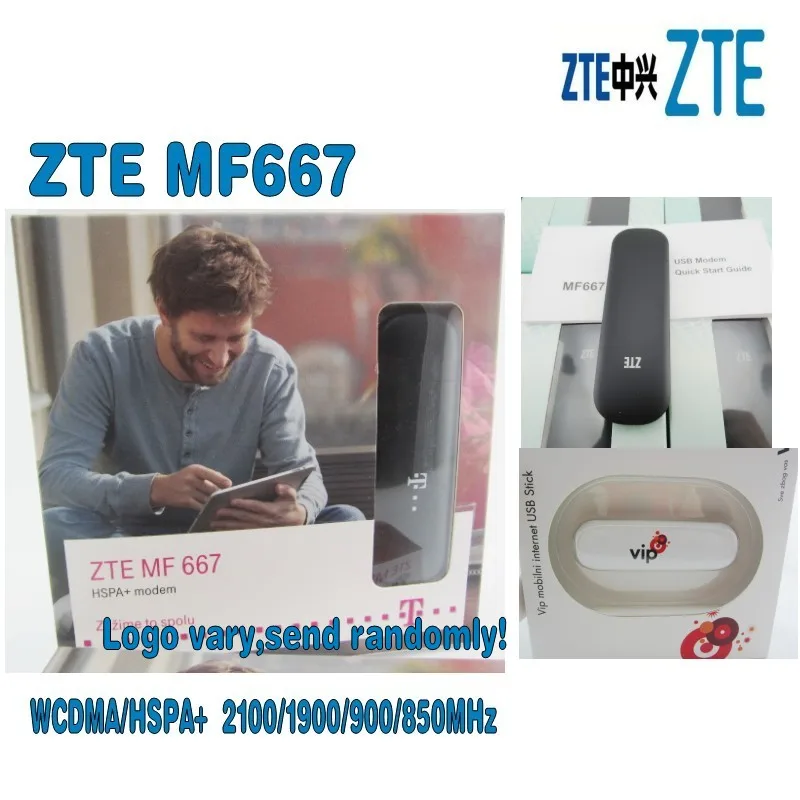 Партия 100 шт. ZTE MF667 разблокированный USB модем 3G WCDMA/HSPA + 2100/1900/900 МГц 850 Мбит/с|modem 3g|3g
