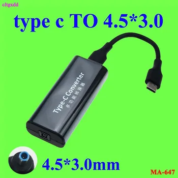 

Laptop Power Jack Connector Dc Adapter Converter 4.5*3.0mm Female to USB Type C Plug for Macbook Hp Lenovo Type-C Charger