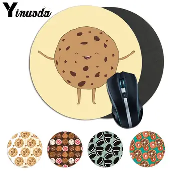 

Yinuoda Simple Design Cookies Biscuits Soft Rubber Professional Mouse Pad gamer Anti-Slip Laptop Mice Pad Mat gaming Mousepad