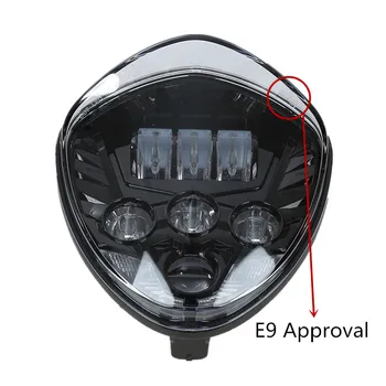 

Motorcycle Cre-e LED Headlight Black For Victory CRUISERS CROSS MODELS 07-16