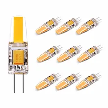 LED G4 Bulb, 2 Watt(Equivalent 25 Watt G4 Halogen lamp), 2700K 210LM Warm White, Bi-pin COB DC 12 Volt Landscape Light, 10X