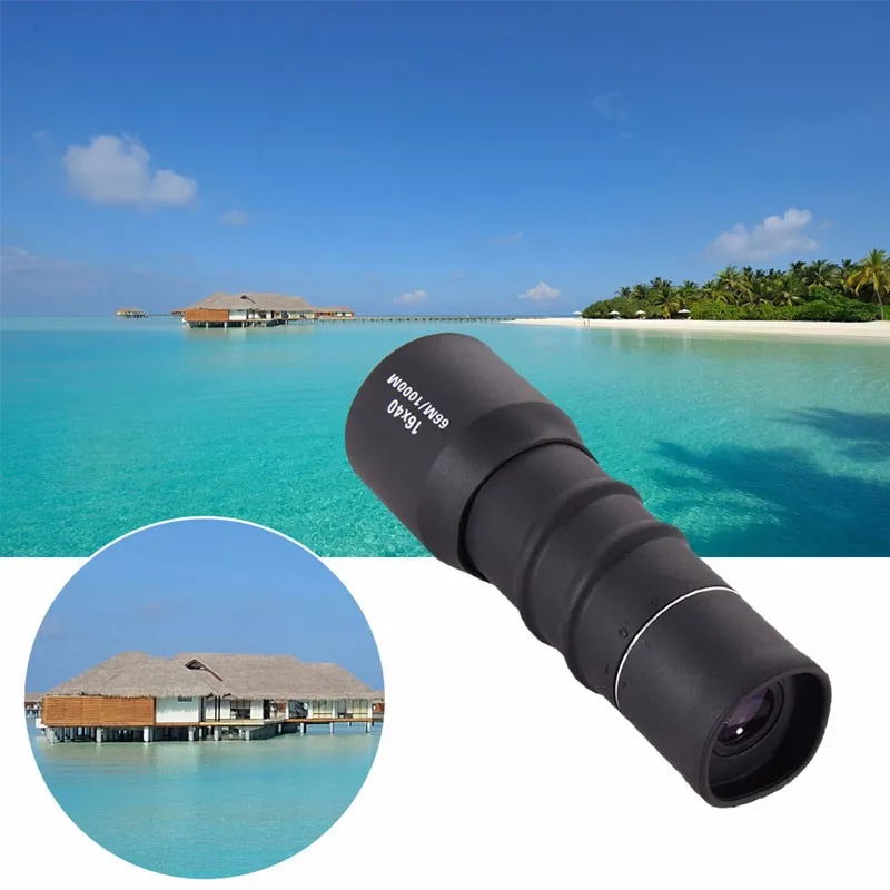 16X40 عدسات تكبير الرياضية عالية الطاقة أحادي تلسكوب للصيد التخييم الإكتشاف نطاق الصيد نطاقات مناظير