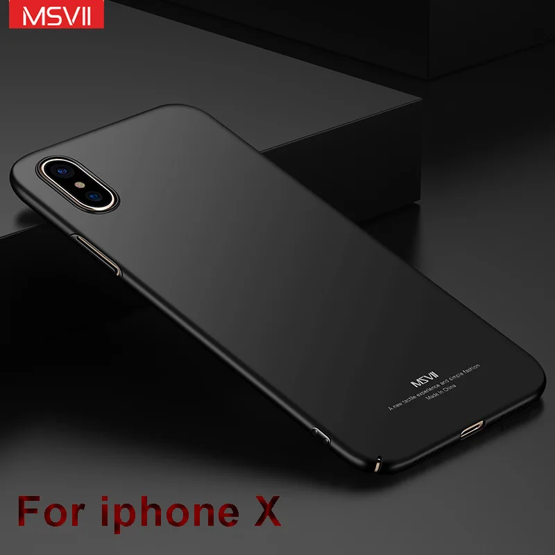 

For iPhone x case Original MSVII Frosted Hard case For Apple iphone x case ultra thin PC back cover For iphone 10 iphonex cases