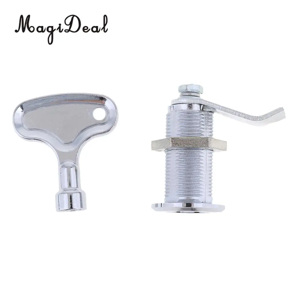 MagiDeal Boat Marine Stainless Steel Triangulation Lock Pull Ring Door Lock Latch for Kayak Canoe Boating Dinghy Yacht Accessory