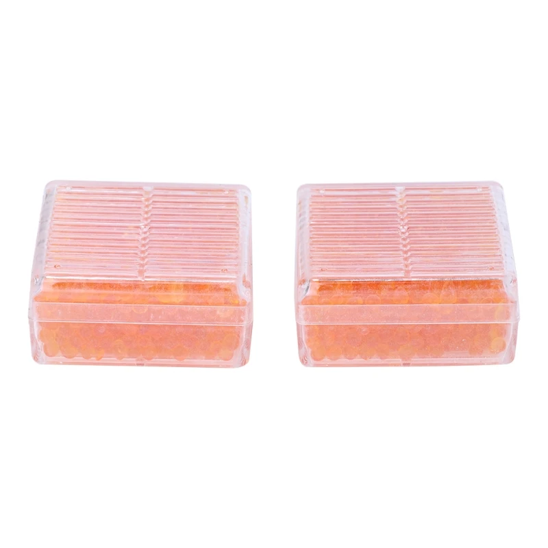 Murah T 2 Pcs Silica Gel Desiccant Menyerap Dapat Digunakan Kembali Mouldproof Dry Box untuk Kamera Orange