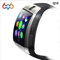 696 Смарт часы Q18 часы уведомление о синхронизации поддержка sim-карта памяти SD Bluetooth подключение умные часы для телефона на Android Спорт Шагомер