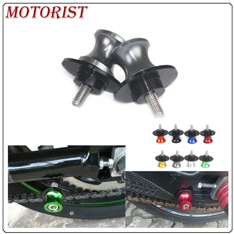 

M10 Motorcycle parts Swingarm Spools slider stand screws 10mm for Kawasaki Ninja ZX-6 ZX-6R ZX600 ZX636 ZX-6RR ZX-9R ZX900