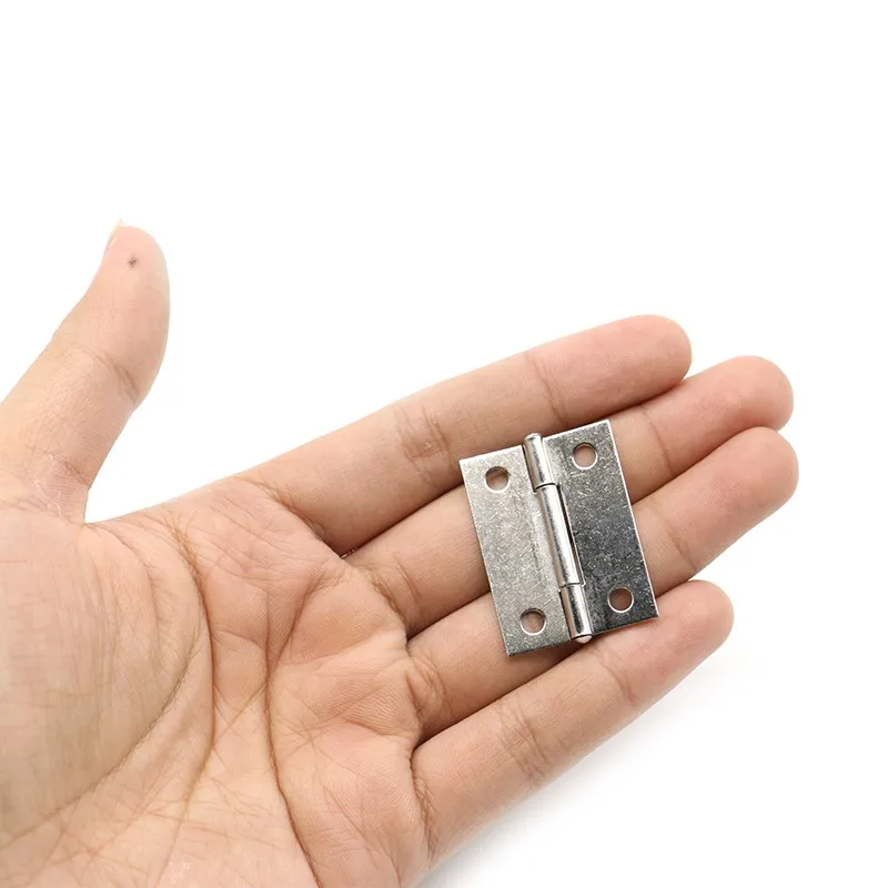 NAIERDI 20pcs Cabinet Hinges 1.5Inch Stainless Steel Mini Drawer Jewelry Box Silver Door Hinge For Decoration Furniture Hardware NAIERDI 20pcs Cabinet Hinges 1.5Inch Stainless Steel Mini Drawer Jewelry Box Silver Door Hinge For Decoration Furniture Hardware