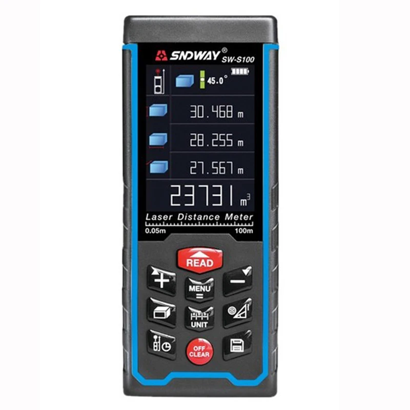 

SW-S50 Free Shipping 50M Rechargeable Rangefinder Range Finder Tape Laser Distance Meter