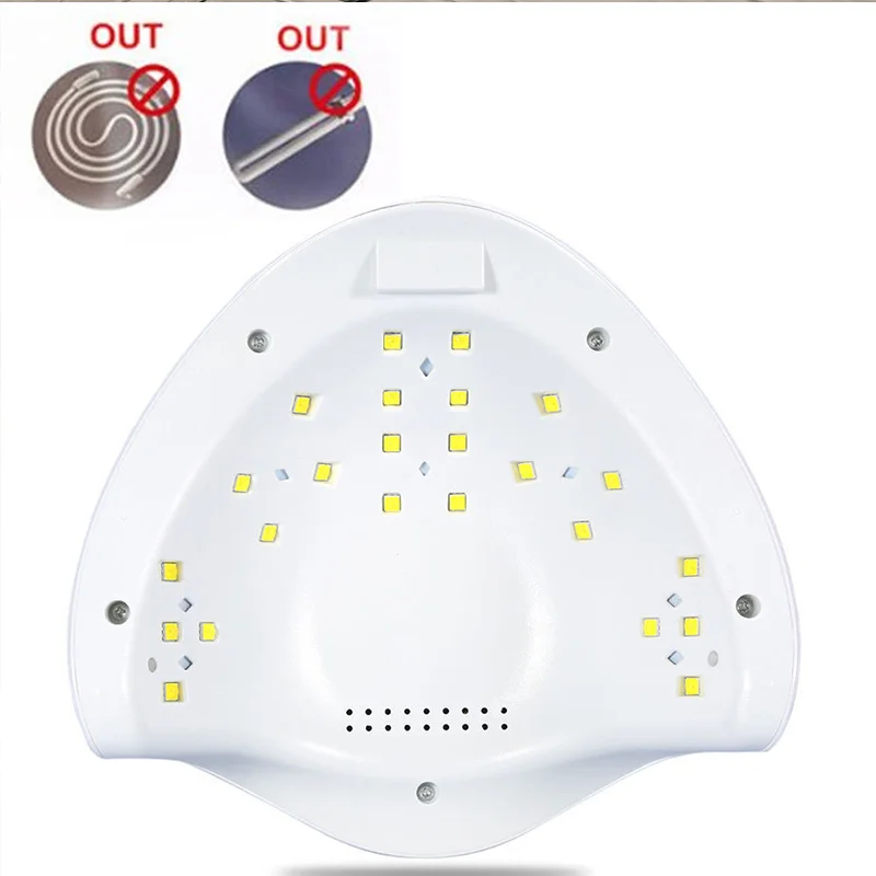 Новинка года машинка для стрижки 48 Вт SUN5 светодиодный ультрафиолетовая закрпляемая на гвозде лампа, лампа для гель-лака для ногтей лечения ногтей УФ-лампа для сушки инструмент