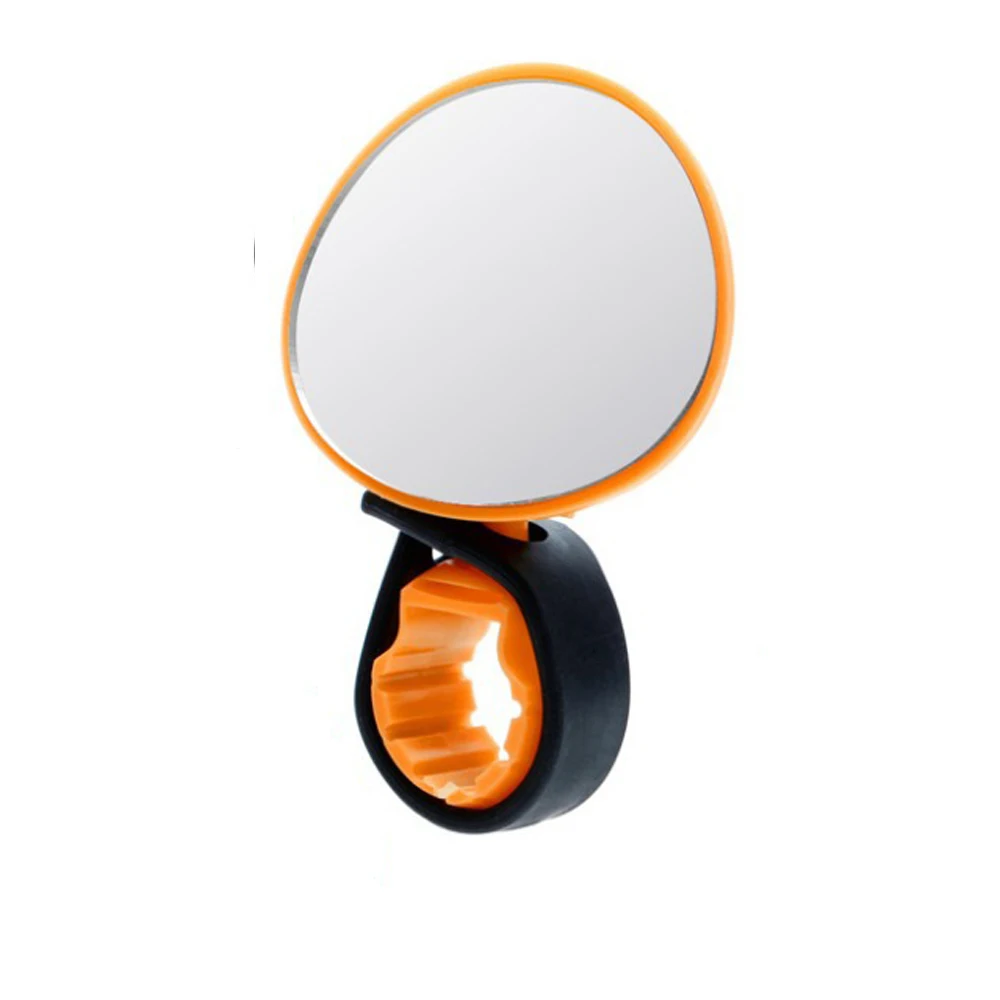 Bicycle Rearview Mirror Mountain Bike Handlebar Wide Angle Back Eye 360 Degrees Adjustable Safety Bike Rear View Mirrors RR7202 - Цвет: Orange B