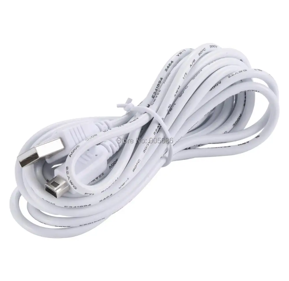 Exlene<ALIMT >&reg;</ALIMT> Nintendo 3DS USB Power Charge cable Play while charging For Nintendo 3DS, 3DS XL, 2DS, DSi, DSi XL(white) (2)