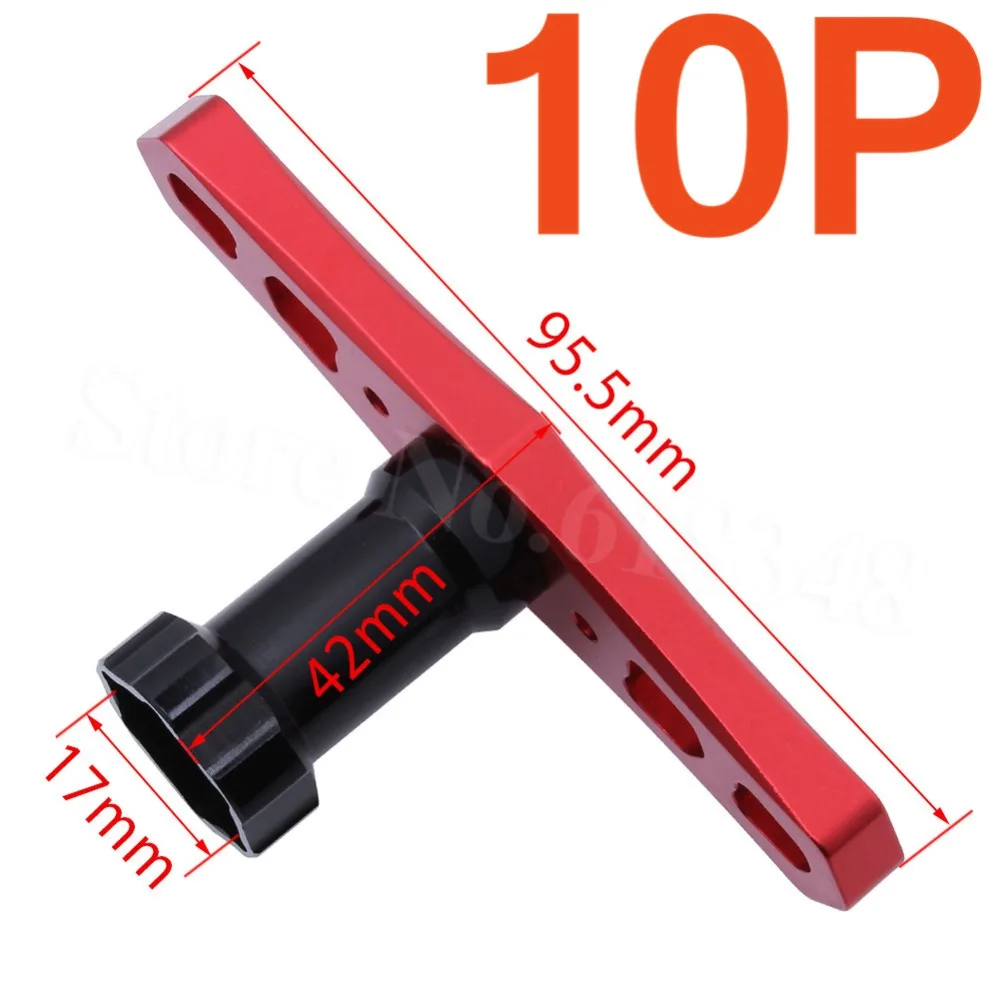 10pcs 17mm Wheels HEX Nuts Sleeve Wrench Team C Racing RC Tools For 1