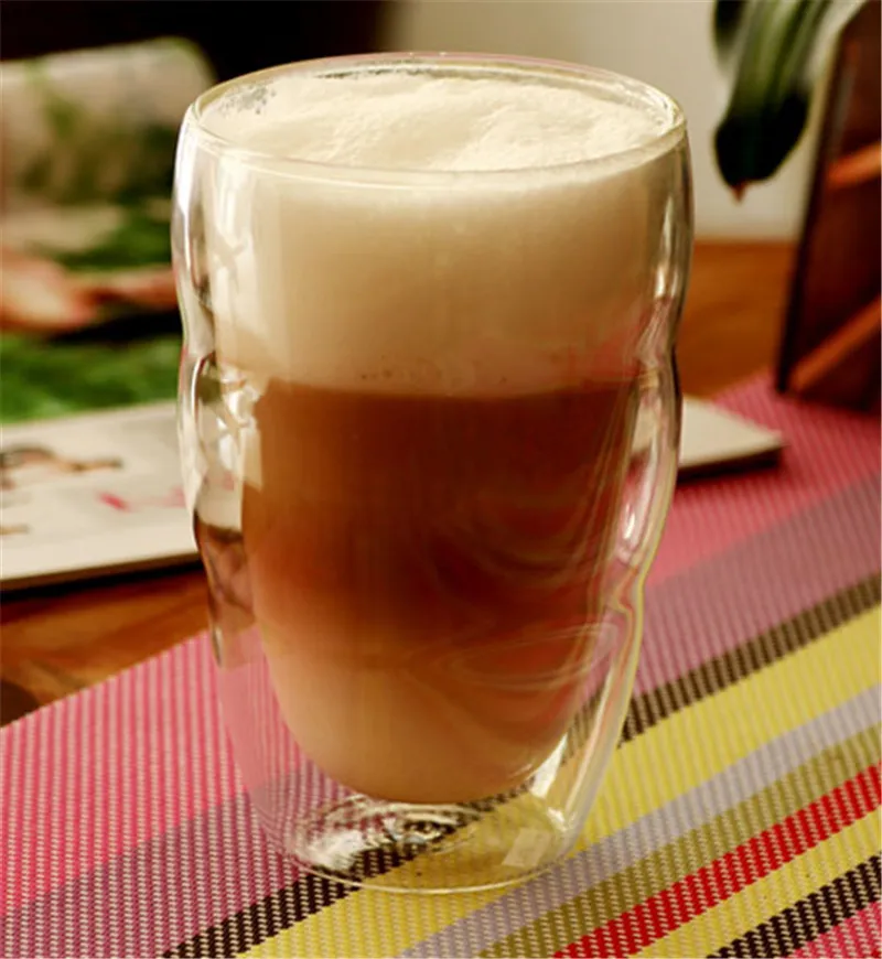  Handmade Heat Resistant Double Wall Glass Mini Tea Drink Cup Healthy Drink Mug Lemon Tea Coffee Cup Insulated Glass12